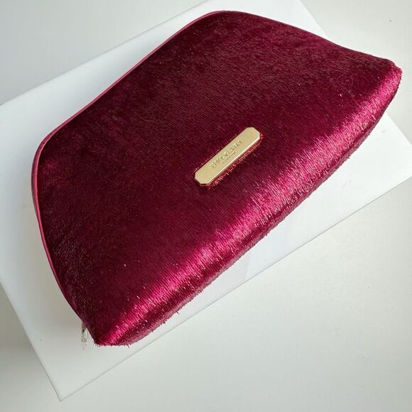 Bvlgari Merlot Zip Around Makeup Cosmetic Bag Case NEW! - Picture 4 of 8